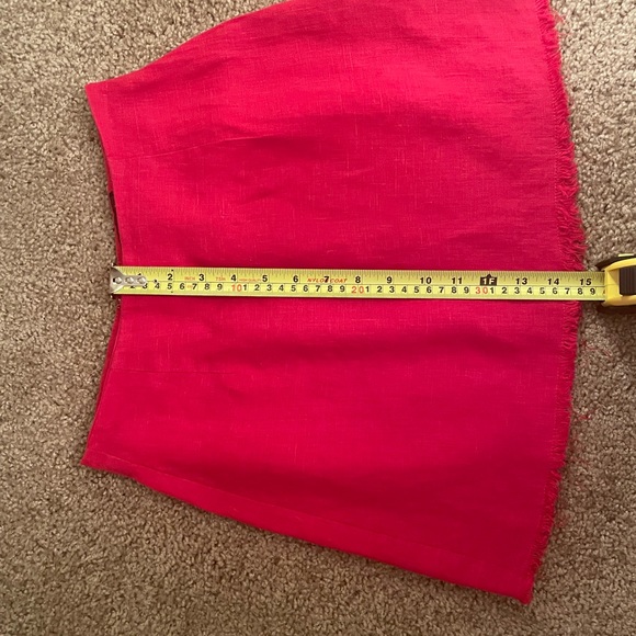 Reformation Fifi Linen Mini Skirt in Red - Picture 6 of 10